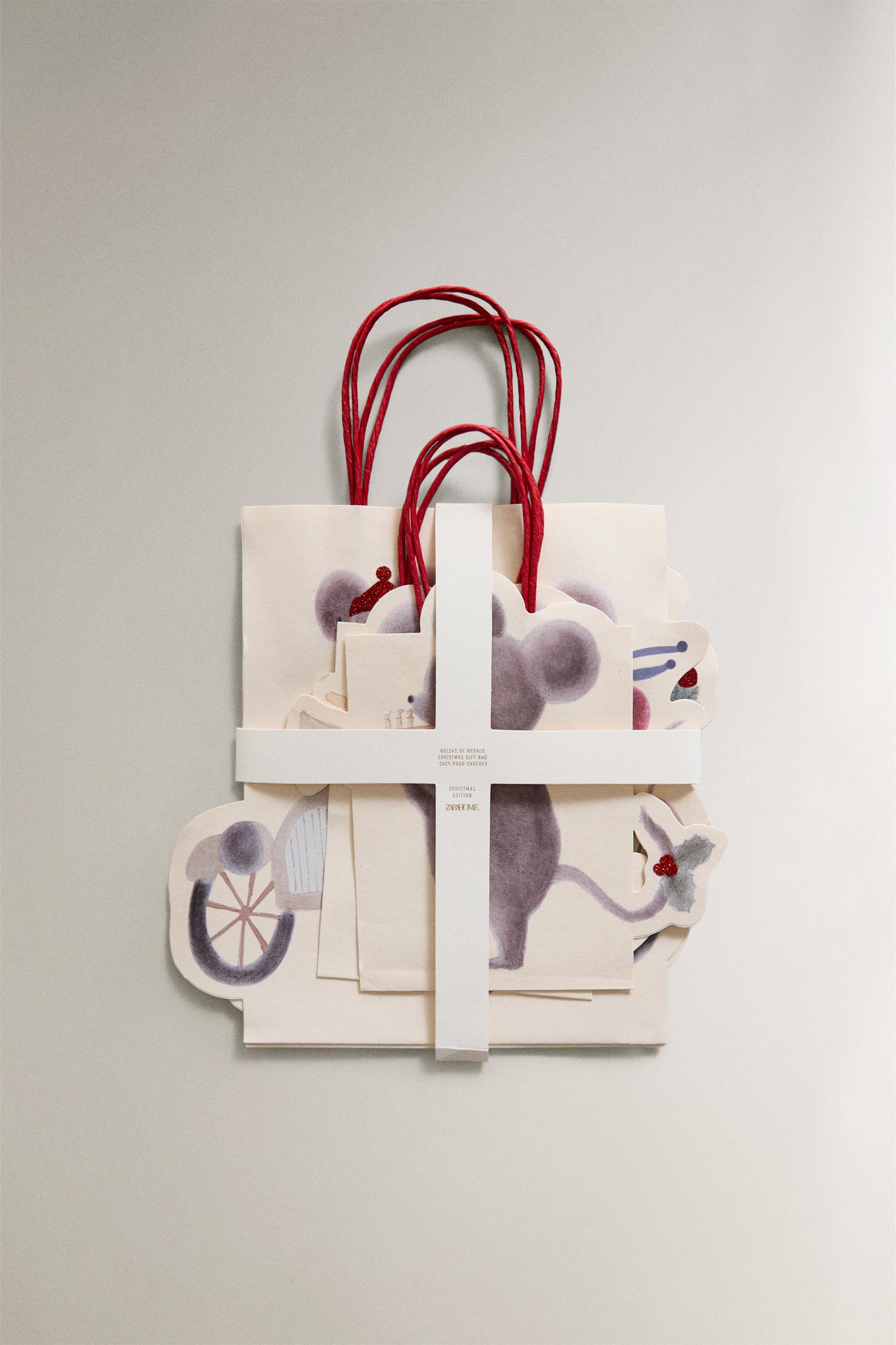 SET OF CHRISTMAS MICE GIFT BAGS (SET OF 4)